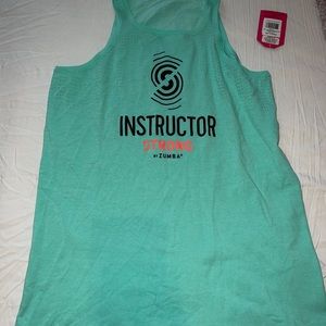 STRONG by Zumba - Always Reppin' INSTRUCTOR Tank Top - Ocean Green size M